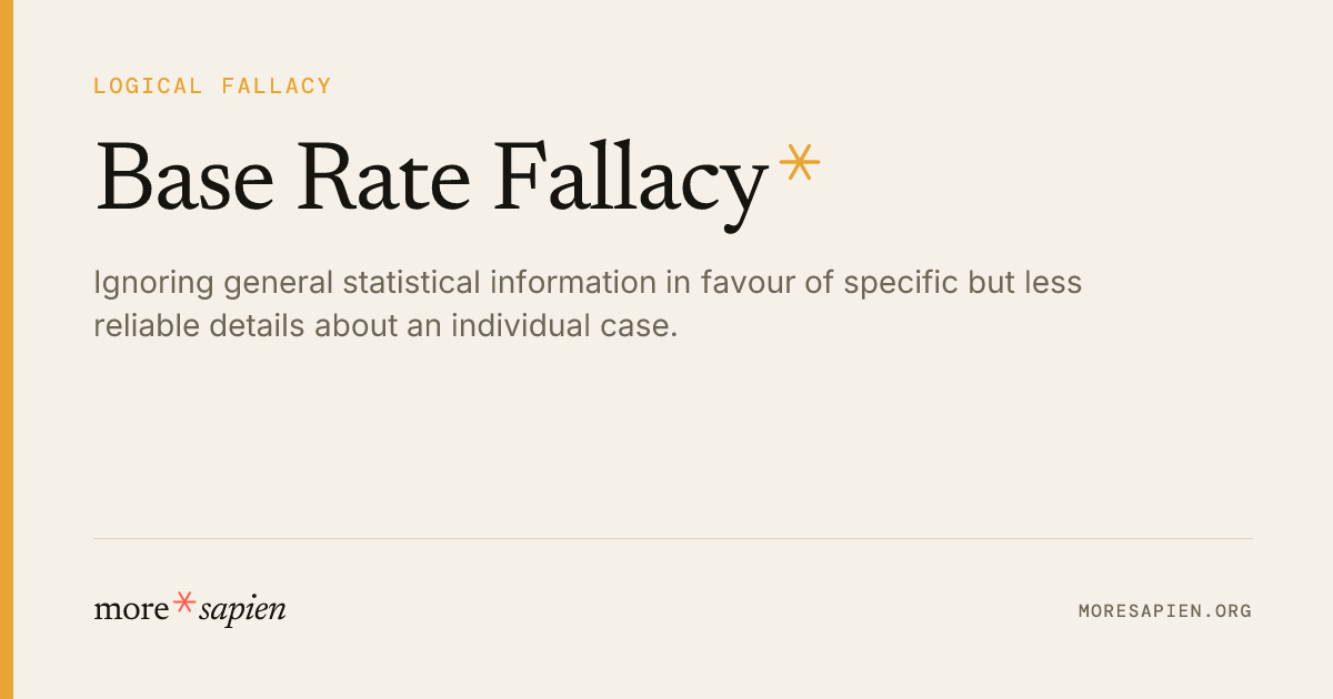 Base Rate Fallacy - Moresapien