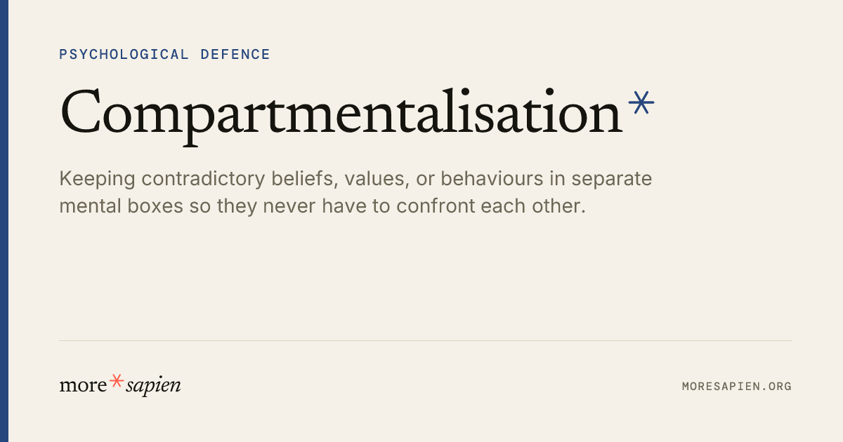 Compartmentalition Compartmentalisation - Moresapien