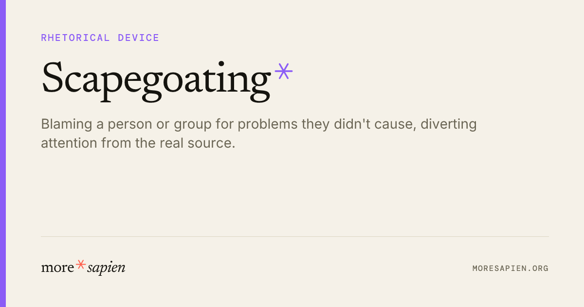 Scapegoating - Moresapien